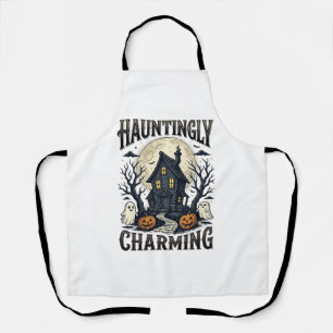 Tablier Chemise Maison Hantée Vintage Cottage Halloween De