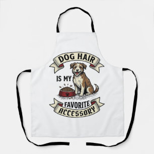 Tablier Chemise poils de chien Gravure vintage Conception