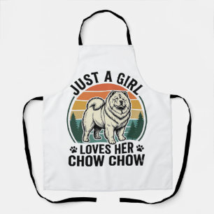Tablier Chemise pour chien Chow Chow Fille amateur de chie