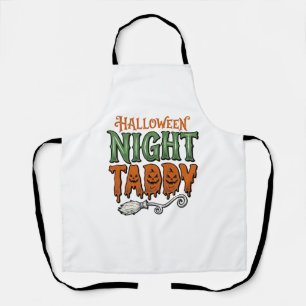 Tablier Chemise Taddy Nuit Halloween Vintage Balai de Sorc