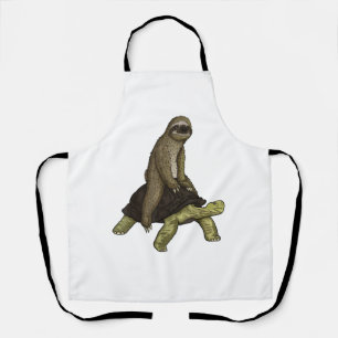 Tablier Chemise Tortue Paresseux Paresseux à Cheval Tortue
