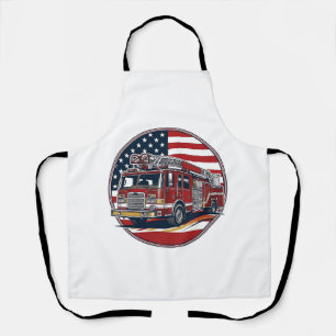 Tablier Chemise vectorielle Cercle Drapeau Américain Camio