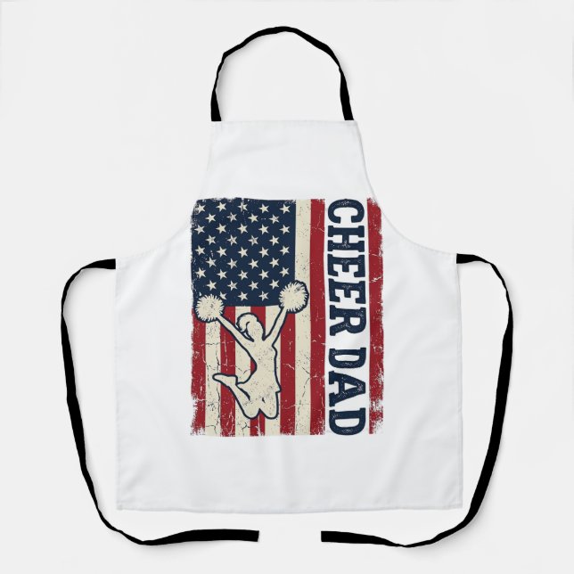 Tablier Chemise vectorielle drapeau américain patriotique  (Recto)