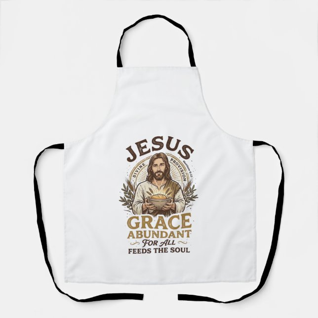 Tablier Chemise Vintage Jésus Bowling Graphique Chrétien_1 (Recto)