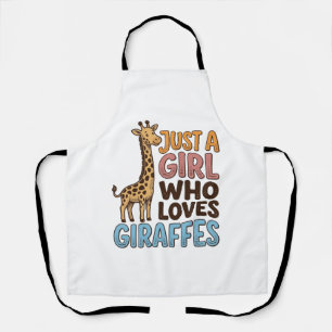 Tablier Chemise Vintage Juste Une Fille Qui Aime Les Giraf