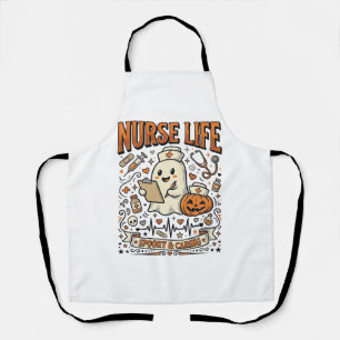 Tablier Chemise vintage Nurse Life Halloween fantôme citro