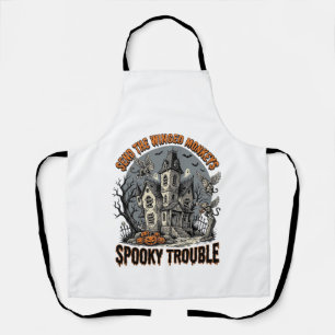 Tablier Chemises de Halloween Monstres Ailés Effrayants_1