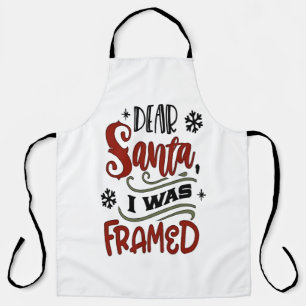 Tablier Cher Père Noël, j'ai été piégé Noël 
