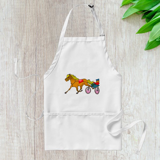 Tablier Cheval de trot et conducteur (Créateur téléchargé)