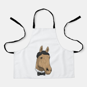 Tablier Cheval en Gentleman avec cravate de Bow