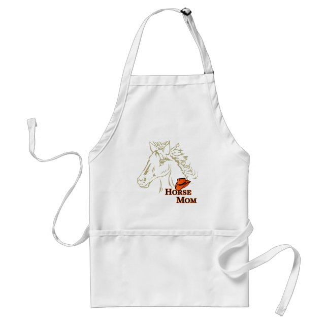 Tablier Cheval Maman Avec Casquette Apron (Devant)