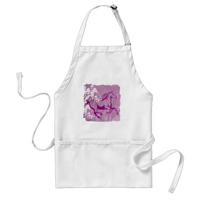 Tablier Cheval mystique de jardin (lt Purple) (Devant)