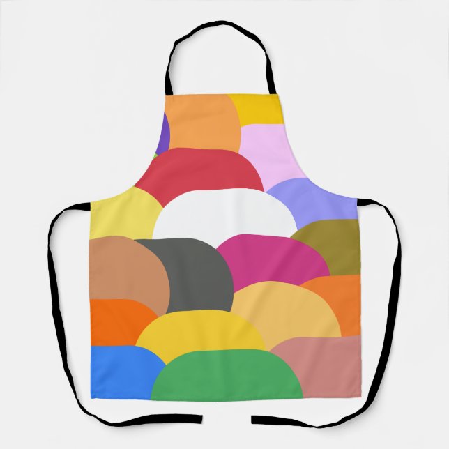 Tablier Chevauchement des échelles cercles motif (Recto)