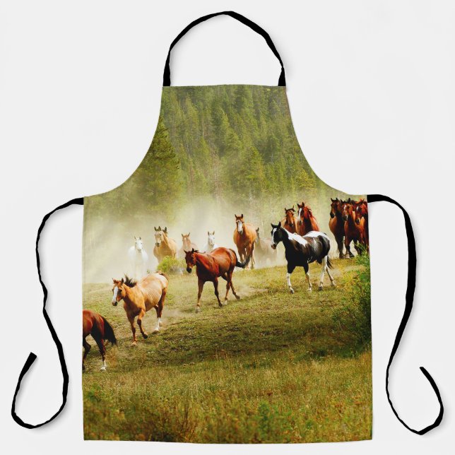 Tablier Chevaux sauvages (Recto)