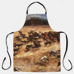 Tablier Chevaux Sauvages : Majesté d'Animal Artistique.