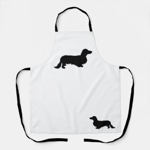 Tablier Cheveux longs Dachshund - Silhouette 1