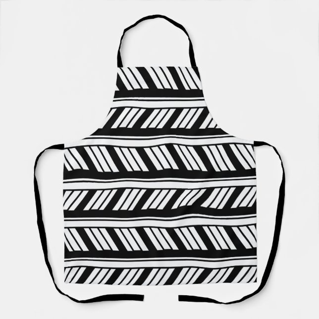 Tablier Chevron Zigzag rayures  (Recto)