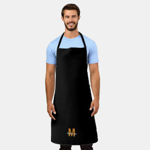 Tablier Chic noir monogramme
