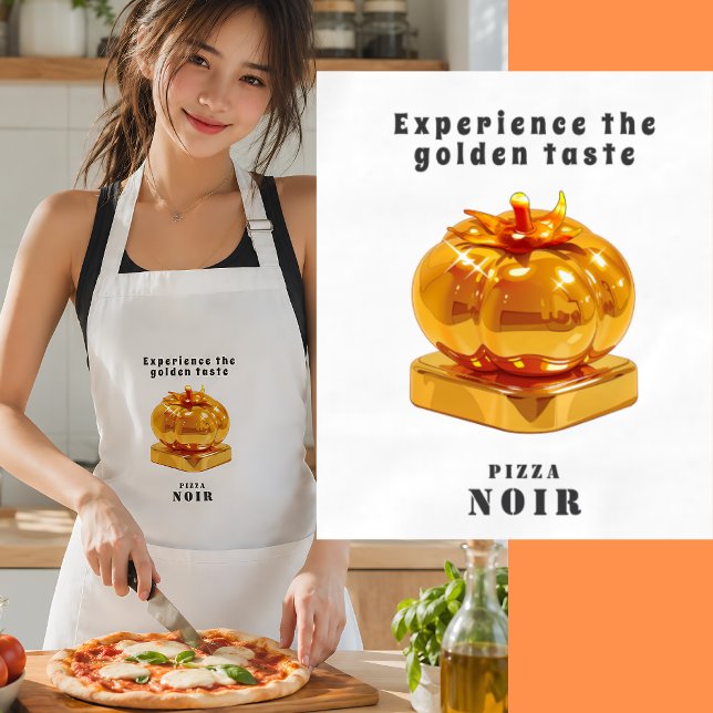 Tablier Chic Pizza Restaurant Golden Tomato Modern Shop (Créateur téléchargé)