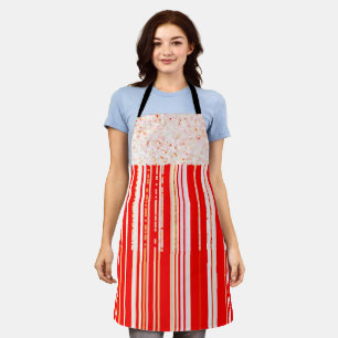 Tablier Chic rouge et blanc