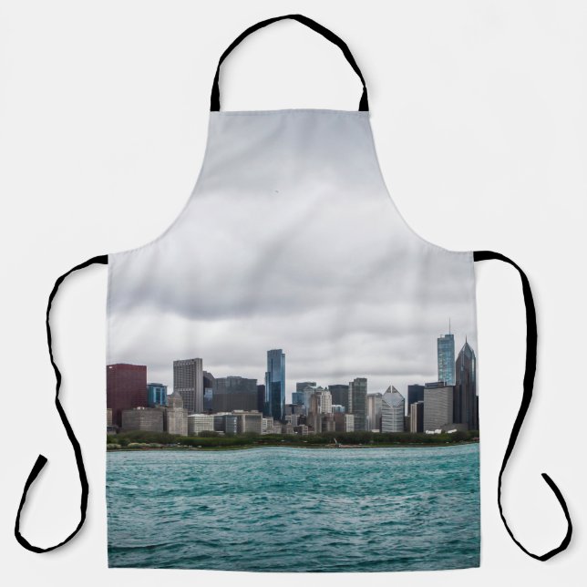 Tablier Chicago skylinechicago, skyline, aérien, architect (Recto)