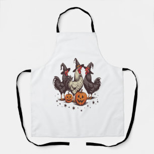 Tablier Chicken sorcière Citrouille d'Halloween automne