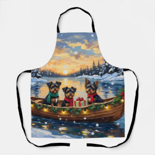 Tablier Chien Affenpinscher Noël Bateau Fêtes