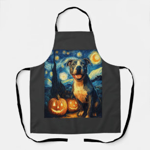 Tablier Chien American Staffordshire Terrier Halloween mig