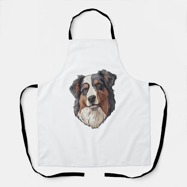 Tablier Chien berger australien (Recto)