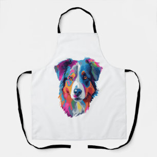 Tablier Chien berger australien coloré 3