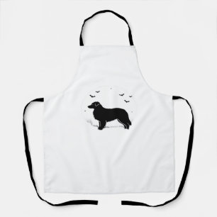 Tablier Chien berger australien - Halloween Moon Silhouett
