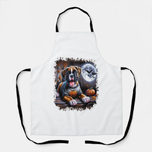 Tablier Chien Boxer Halloween