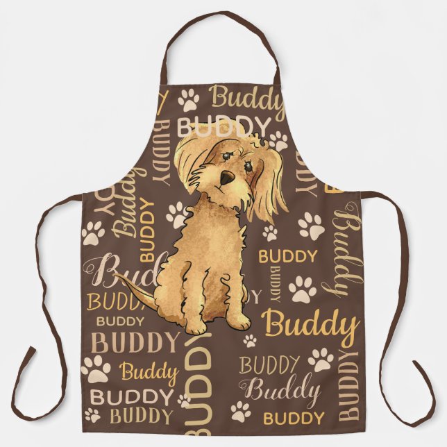 Tablier Chien Brown personnalisé (Recto)