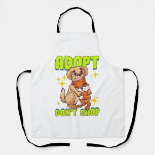 Tablier Chien Chat Mignon Adopter Ne magasinez pas