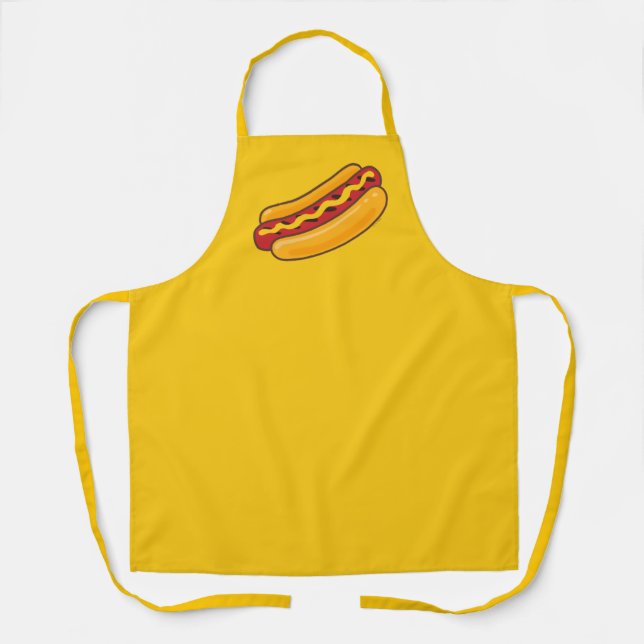 Tablier Chien Chaud Grillé (Recto)