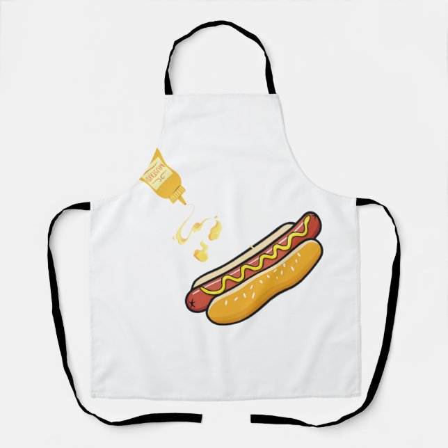 Tablier Chien Chaud Mignon & Flacon de Moutarde (Recto)