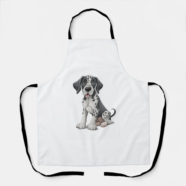Tablier Chien chiot dalmate Premium Scoop (Recto)