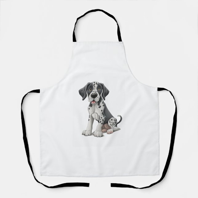 Tablier Chien chiot dalmate Premium Scoop (Recto)
