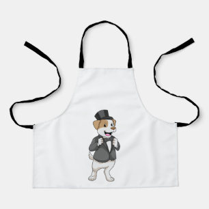 Tablier Chien comme marié avec ruban