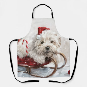 Tablier Chien Coton De Tulear Noël Festif