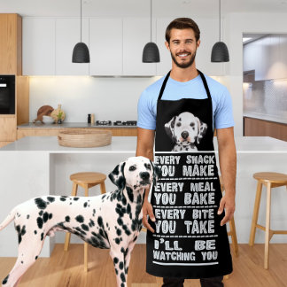 Tablier Chien dalmate Chaque Snack Que Vous Cuisez
