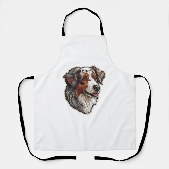 Tablier Chien de berger australien 1 (Recto)