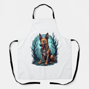 Tablier Chien de berger squelette