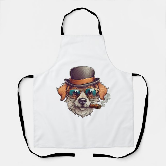 Tablier Chien de cigares (Recto)