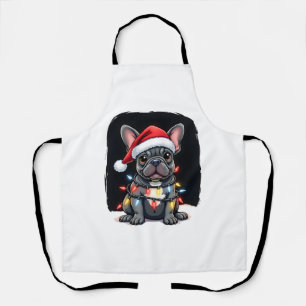 Tablier Chien de Noël Bouledogue Français Xmas Frenchie Ho