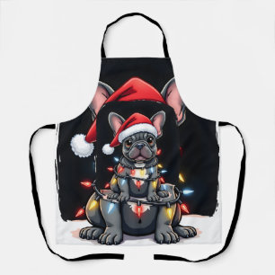 Tablier Chien de Noël Bouledogue Français Xmas Frenchie Ho