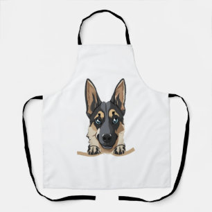 Tablier Chien en poche drôle chiot pour les amoureux de ch