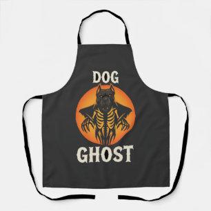 Tablier Chien Fantôme Halloween Horreur Vecteur
