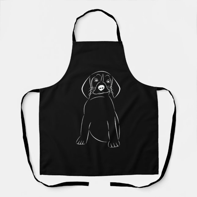 Tablier chien mignon (Recto)