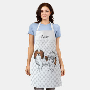 Tablier Chien Phalène Rouge Sable Avec Pattes Amateur de C